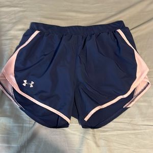 Women’s under armour shorts navy and pink